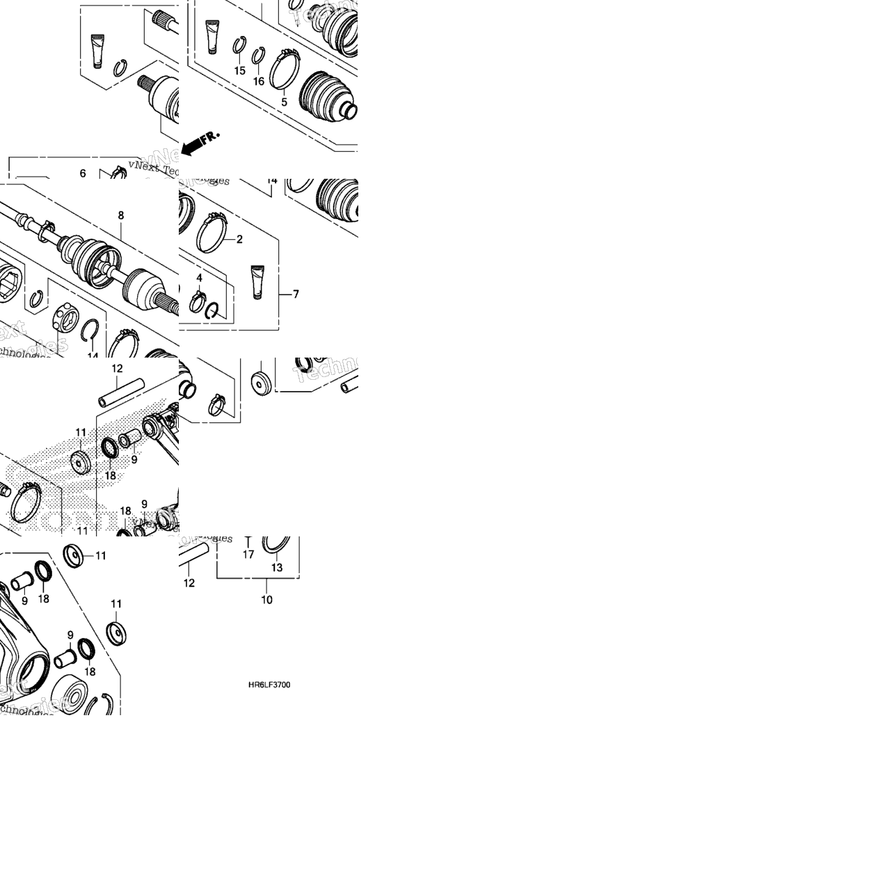 Rear Knuckle@Rear Drive Shaft