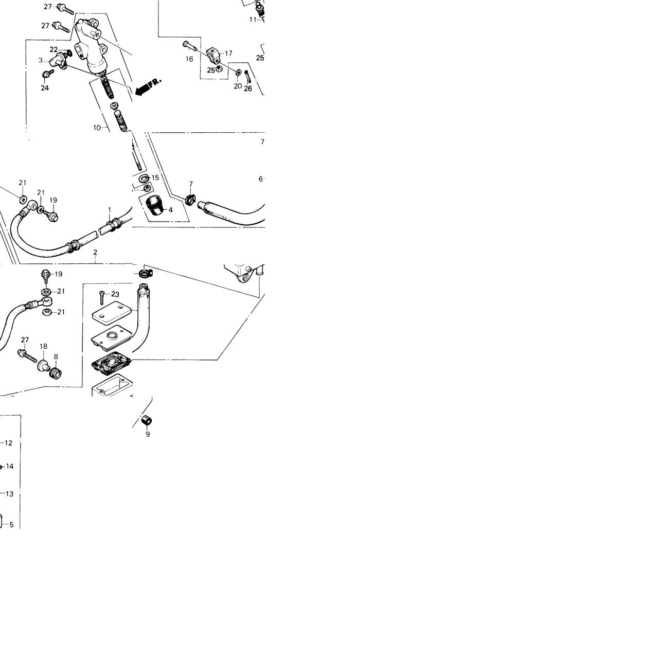 REAR BRAKE MASTER CYLINDER