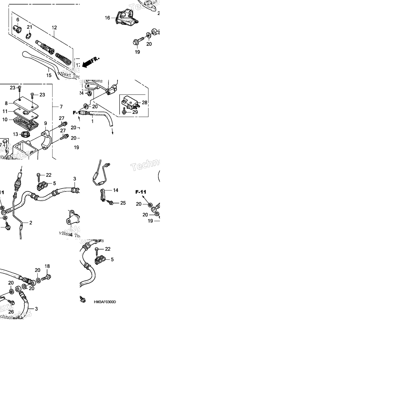 Front Brake Master Cylinder (Trx300ex'01-'06)