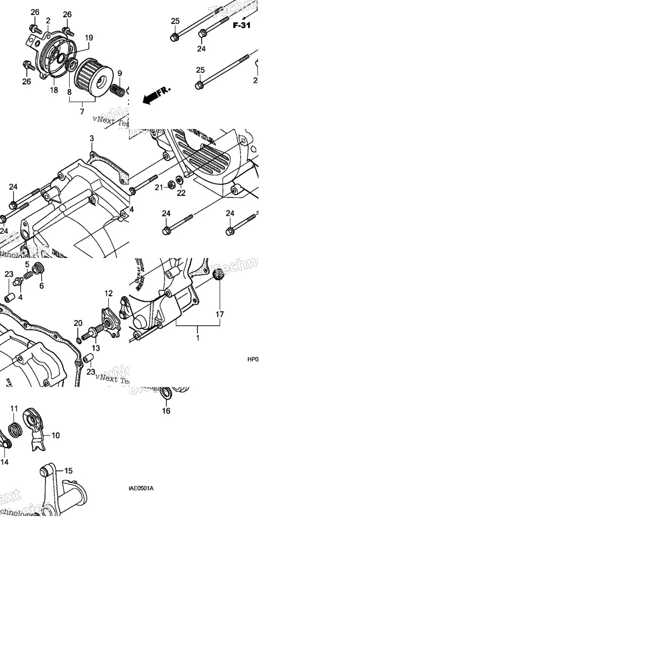 Front Crankcase Cover (Trx500fm)