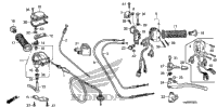 Handle Lever + Switch + Cable
