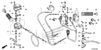 Handle Lever + Switch + Cable