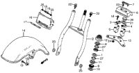Front Fender + Front Fork 83-85