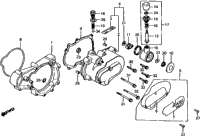 Left Cover Spacer + Sub-Trans Cover