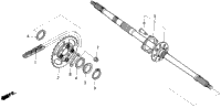REAR WHEEL AXLE
