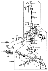 Carburetor + Inlet Pipe