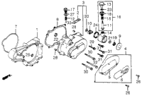 Left Cover Spacer + Sub-Transmission Cover