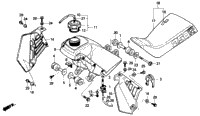 FUEL TANK SEAT