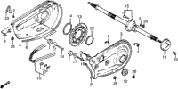 Rear Wheel Axle + Chain Case 83