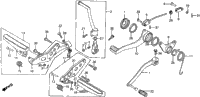 FOOTPEGS / BRAKE PEDAL / GEARSHIFT PEDAL