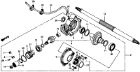 Final Gear + Rear Wheel Axle