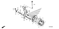 Knuckle + Front Brake Panel