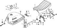 Atc185s Fuel Tank + Seat 81-82