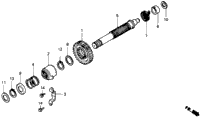 KICK STARTER SPINDLE