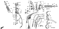 Handle Lever + Switch + Cable (Trx300ex'01-'06)