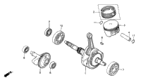 Piston + Rings + Crankshaft