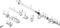 Gearshift Drum + Gearshift Fork