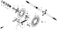 REAR WHEEL AXLE