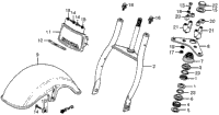 Front Fender + Front Fork 78-82