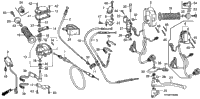 Handle Levers + Switches + Cables