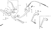 Brake Pedal + Gearshift Pedal + Footpeg 81-82