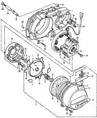 LEFT CRANKCASE COVER / ALTERNATOR / STARTER