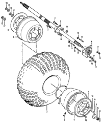 REAR WHEEL / AXLE