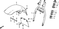 Front Fender + Front Fork 79-82