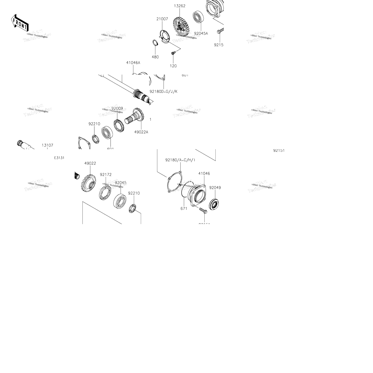 Front Bevel Gear
