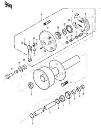 Front Hub/Brake ('82 A1)