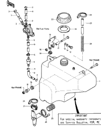 Fuel Tank ('81-'82 Klt200-A1/A2/A3)