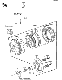 Clutch ('84 Klt200-C2)