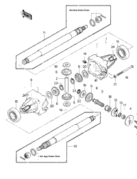 Rear Axle ('81-'82 Klt200-A1/A2/A3)