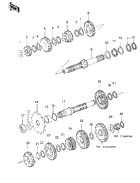 Transmission ('81-'82 Klt200-A1/A2/A3)