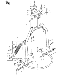 Front Fork ('83 Klt200-C1)