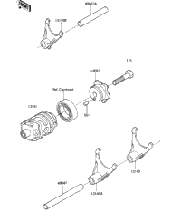 Gear Change Drum & Forks