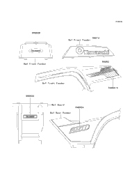 Decals (Red)(Klf250-A2)