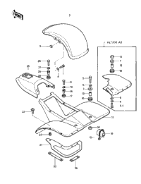 Fenders/Cover ('81-'82 Klt200-A1/A2/A3)
