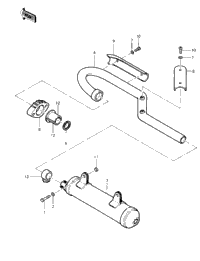 Muffler ('83 Klt200-A4/A4a)