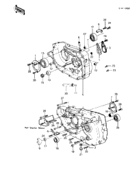 Crankcase ('83 Klt200-A4/A4a)