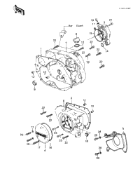 Engine Covers ('83 Klt200-A4/A4a)