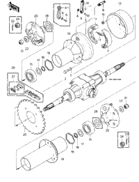 Rear Brake/Chain ('81-'82 Klt200-A1/A2/A