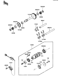Gear Change Drum & Forks