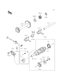Gear Change Drum/Shift Fork(S)