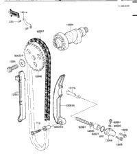 Camshaft/Chain/Tensioner ('84-'85 C2/C3)