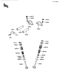 Rocker Arms/Valves ('84 Klt200-C2)