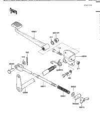 Brake Pedal ('84-'85 C2/C3)