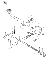 Brake Pedal ('81-'82 Klt200-A1/A2/A3)