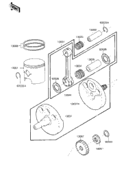 Crankshaft/Piston ('84 A1)