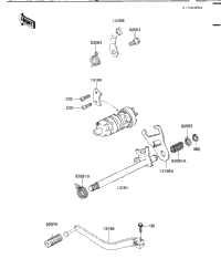 Gear Change Mechanism ('84-'85 C2/C3)